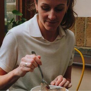 Tracksmith Pink/Cream Polo Shirt